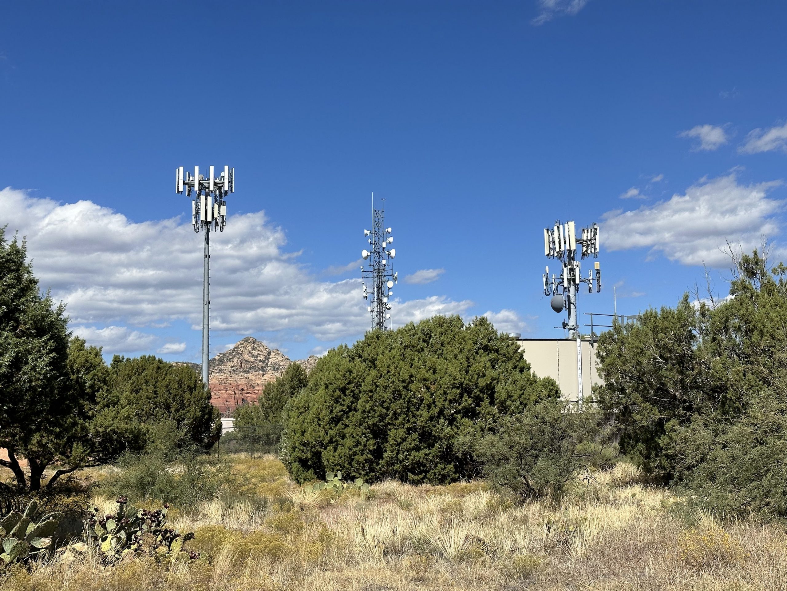 Three towers with multiple collocation leases on them